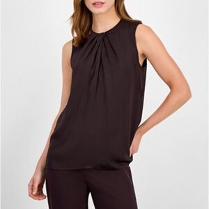 New Ann‎ Taylor Burgundy Sleeveless Blouse